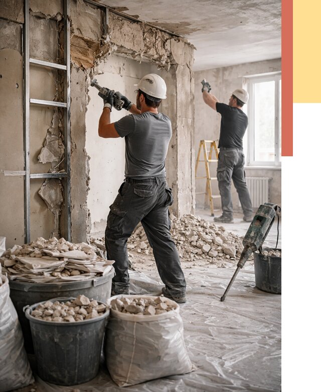 Демонтажные работы в Тулуне от 2913 руб. — услуги и цена под ключ | ОТДЕЛОЧНИК-Тлн