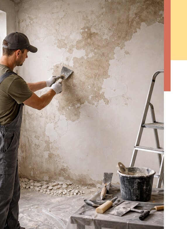 Снятие старой шпаклевки в Тулуне от 1996 руб. — быстро и недорого | ОТДЕЛОЧНИК-Тлн