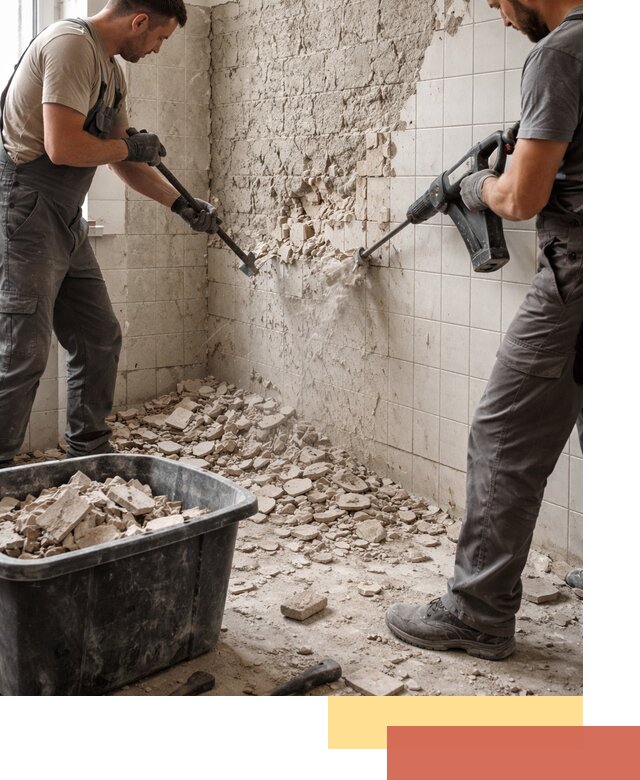 Демонтаж плитки со стен в Тулуне быстро и аккуратно