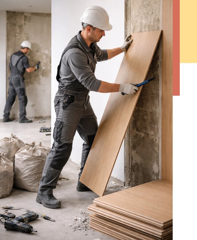 Демонтаж стеновых панелей в Тулуне от 3777 руб. за м² быстро и недорого | ОТДЕЛОЧНИК-Тлн