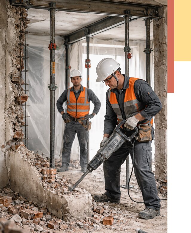 Снос несущих стен в Тулуне от 11060 руб. — демонтаж несущей стены под ключ | ОТДЕЛОЧНИК-Тлн