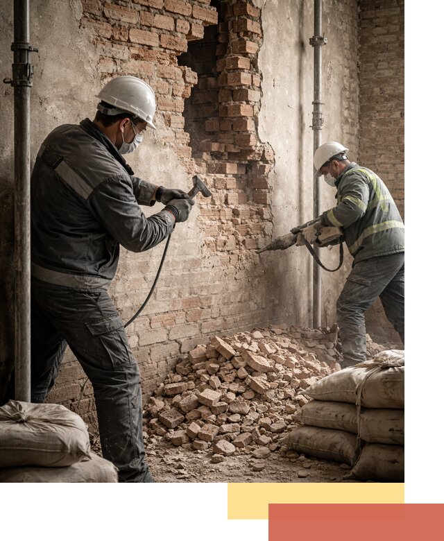 Демонтаж кирпичных стен в Тулуне быстро и безопасно