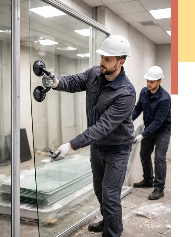 Демонтаж стеклянных перегородок в Тулуне от 3453 руб. — быстро и недорого | ОТДЕЛОЧНИК-Тлн