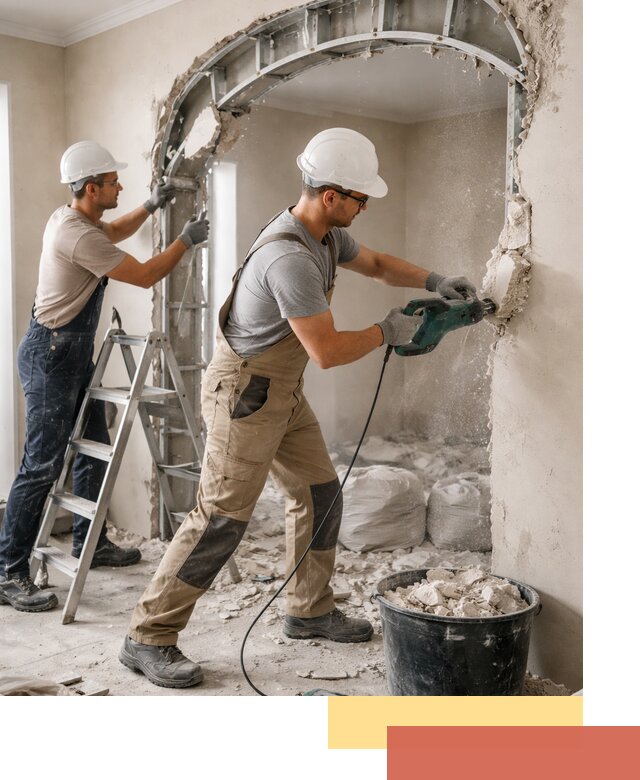 Демонтаж гипсокартонной арки в Тулуне быстро и аккуратно