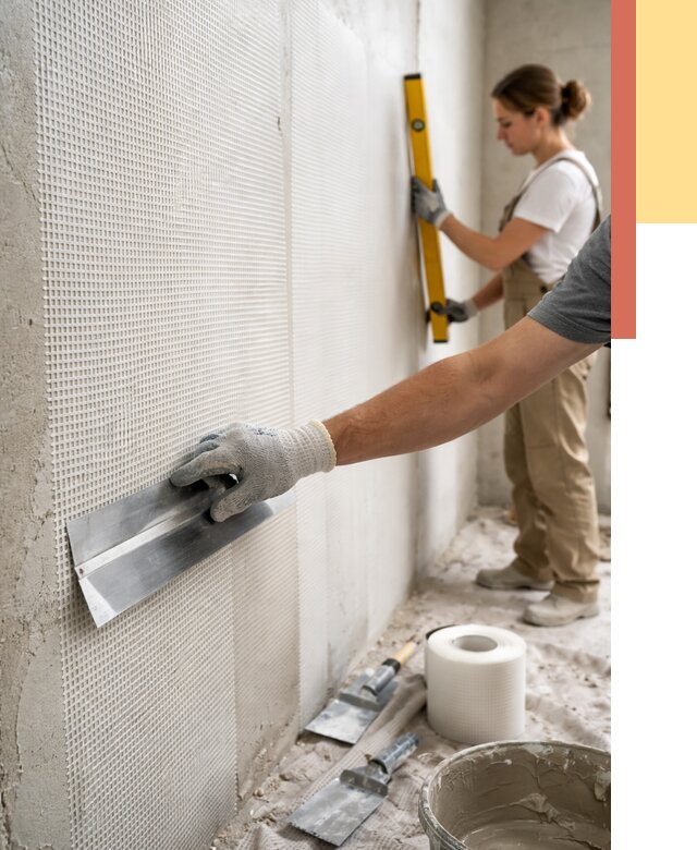 Армирование стен стеклосеткой в Тулуне от 3453 руб. под ключ | ОТДЕЛОЧНИК-Тлн