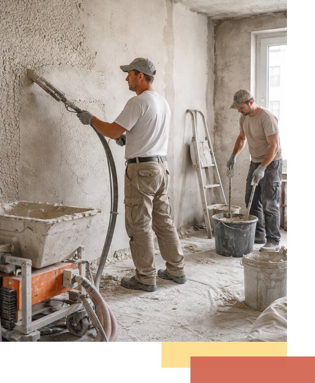 Машинная штукатурка стен в Тулуне — быстро и качественно