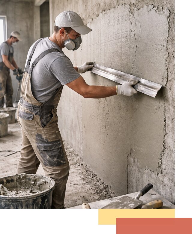 Штукатурка бетонных стен в Тулуне качественно и долговечно