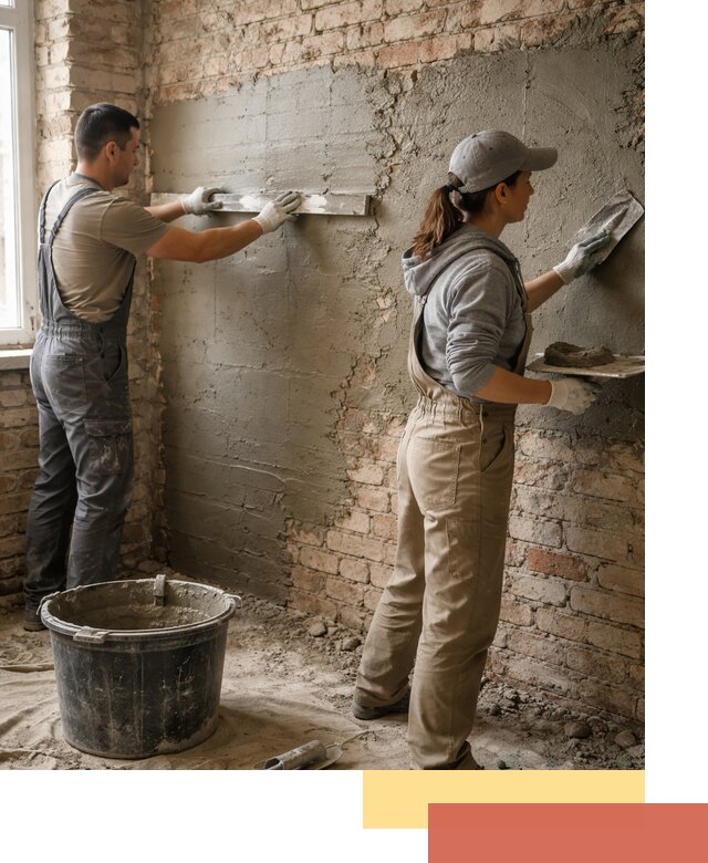 Штукатурка кирпичных стен в Тулуне — качественно и надежно