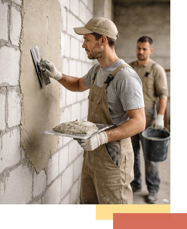 Штукатурка стен из газобетона в Тулуне под ключ