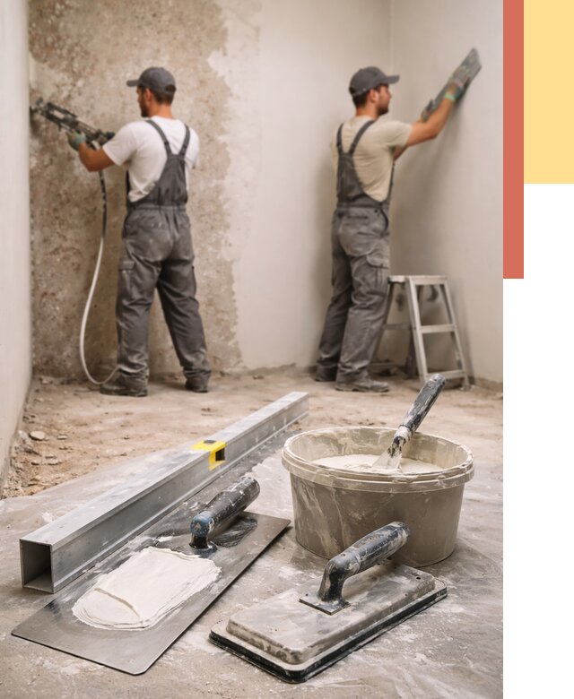 Штукатурка стен под обои в Тулуне от 4856 руб./м2 — выравнивание под обои | ОТДЕЛОЧНИК-Тлн