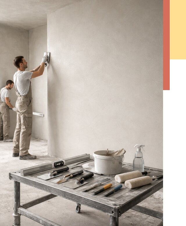 Штукатурка стен под покраску в Тулуне от 4856 руб./м² — качественно и недорого | ОТДЕЛОЧНИК-Тлн