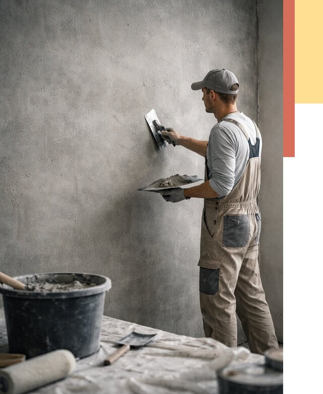 Декоративная штукатурка под бетон в Тулуне от 2698 руб./м² — нанесение под ключ | ОТДЕЛОЧНИК-Тлн