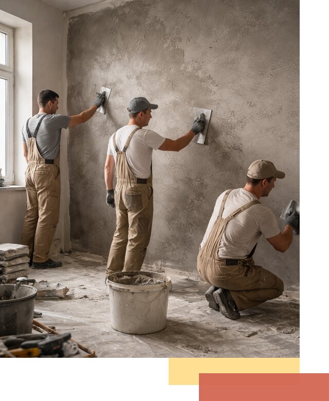 Декоративная штукатурка под бетон в Тулуне для стен и потолков