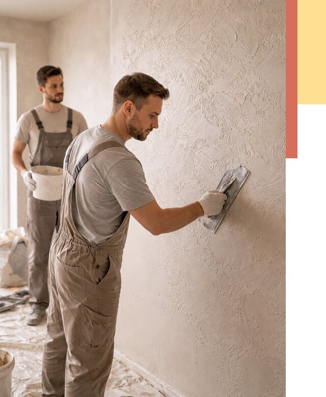 Фактурная штукатурка стен в Тулуне от 4532 руб./м² — заказать под ключ | ОТДЕЛОЧНИК-Тлн