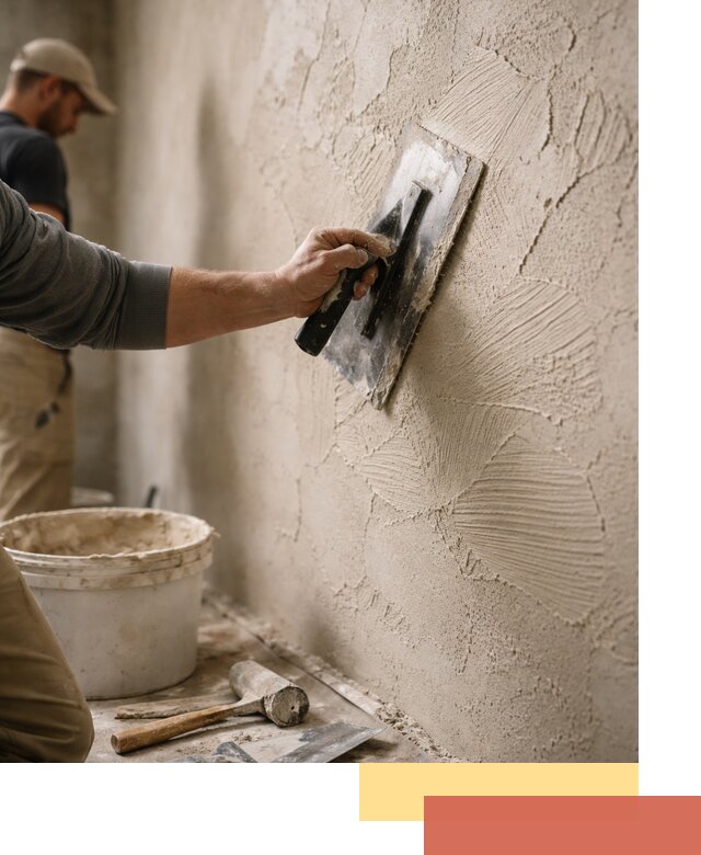 Фактурная штукатурка стен в Тулуне — монтаж, отделка, реставрация