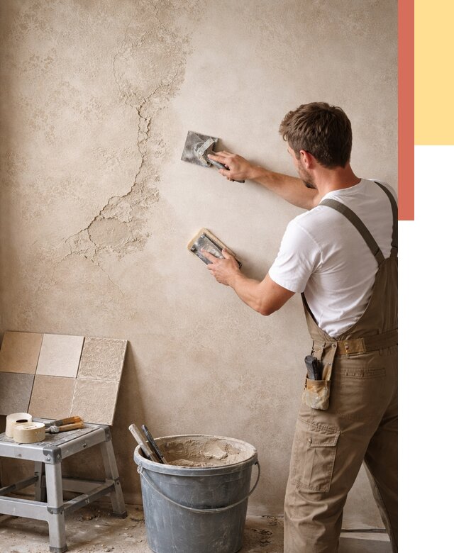 Ремонт декоративной штукатурки в Тулуне от 4856 руб. под ключ | ОТДЕЛОЧНИК-Тлн