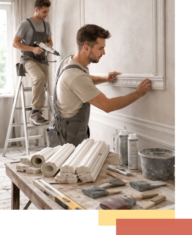 Монтаж лепнины на стены в Тулуне профессионально и качественно