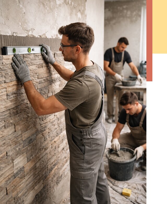 Монтаж искусственного камня в Тулуне от 4856 руб. под ключ | ОТДЕЛОЧНИК-Тлн