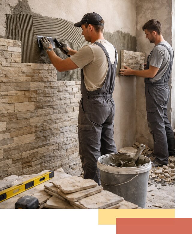 Монтаж искусственного камня в Тулуне — облицовка стен и фасадов