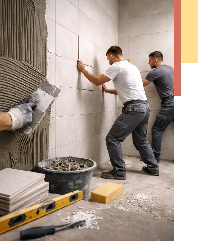 Укладка плитки на стены в Тулуне от 917 руб. — качественно и недорого | ОТДЕЛОЧНИК-Тлн