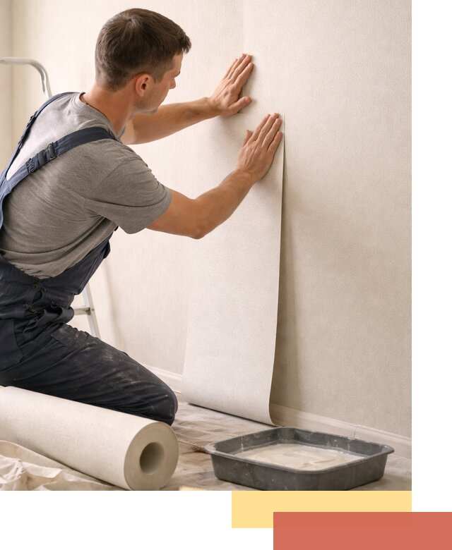 Поклейка флизелиновых обоев в Тулуне качественно и быстро