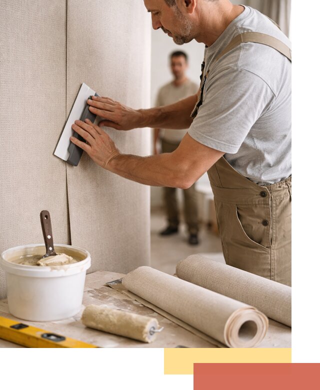 Поклейка текстильных обоев в Тулуне профессионально и аккуратно