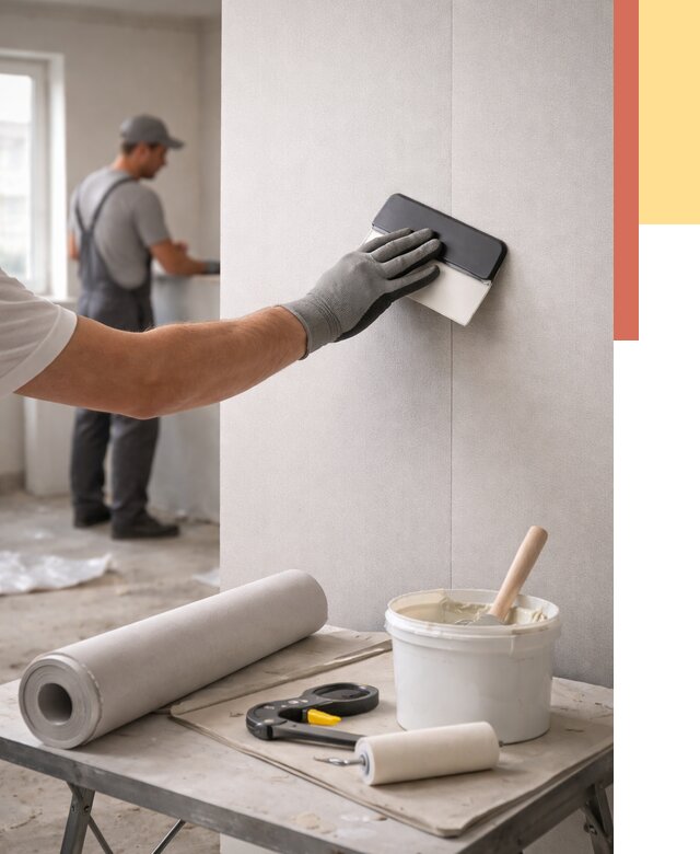 Поклейка обоев под покраску в Тулуне от 3777 руб. за м2 | ОТДЕЛОЧНИК-Тлн