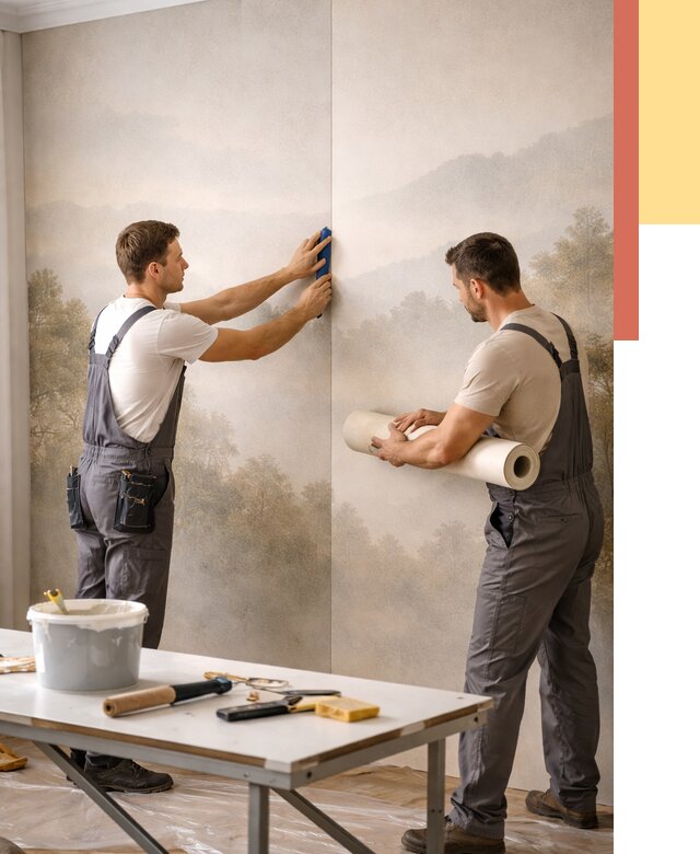 Поклейка фотообоев в Тулуне от 9172 руб/м² — быстро и недорого | ОТДЕЛОЧНИК-Тлн