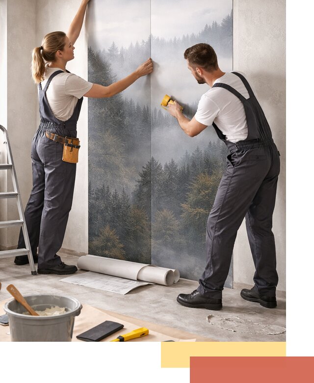 Поклейка фотообоев профессионально в Тулуне под ключ