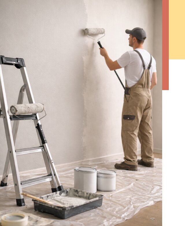 Покраска стен латексной краской в Тулуне от 4856 руб. за м2 | ОТДЕЛОЧНИК-Тлн