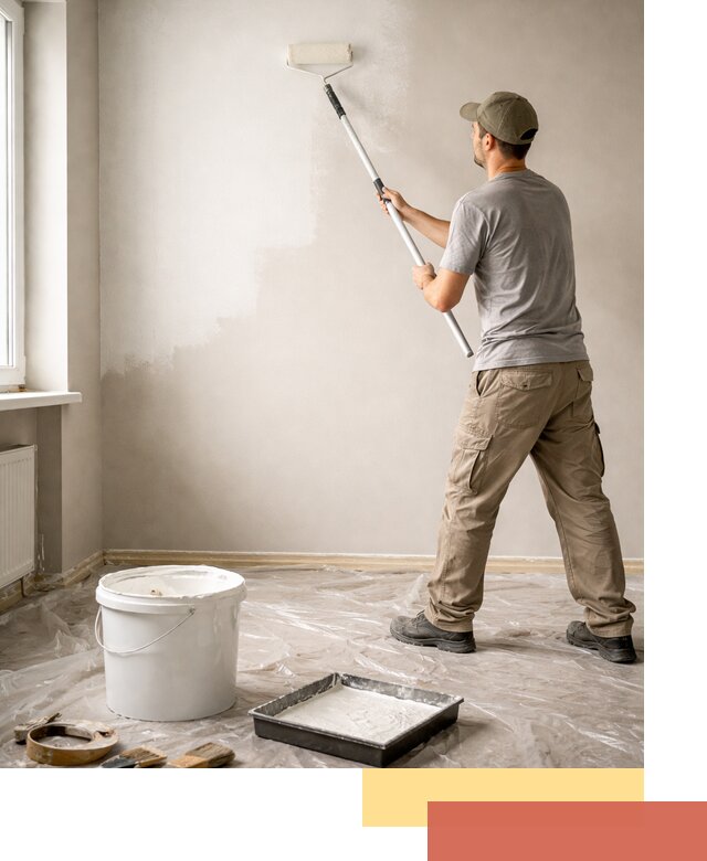 Покраска стен латексной краской в Тулуне качественно и быстро