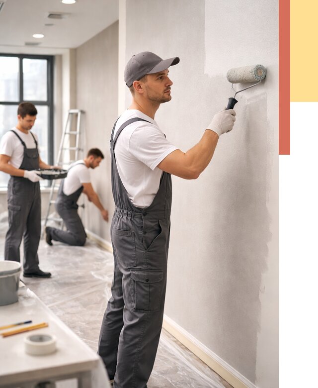 Покраска стен в офисе в Тулуне от 9172 руб. — быстро и недорого | ОТДЕЛОЧНИК-Тлн