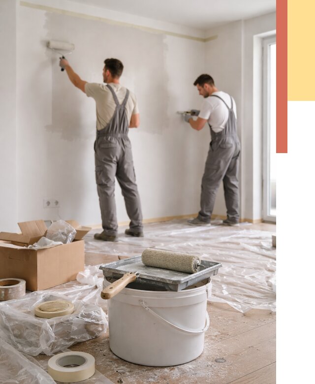 Покраска стен в квартире в Тулуне от 2698 руб/м2 — быстро и недорого | ОТДЕЛОЧНИК-Тлн