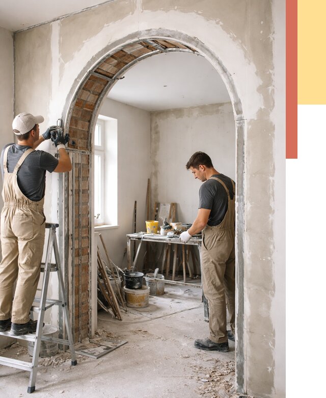 Устройство арочного проема в Тулуне от 10251 руб. под ключ — быстро и недорого | ОТДЕЛОЧНИК-Тлн