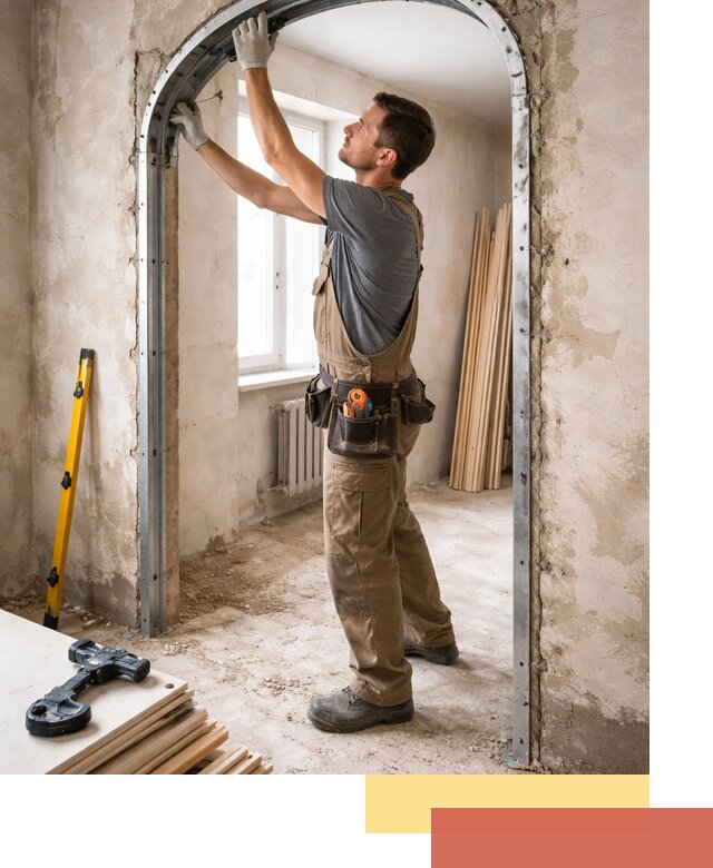 Устройство арочного проема в Тулуне под ключ