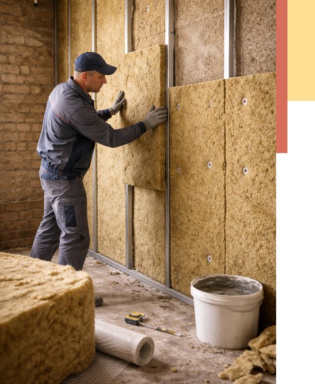 Утепление стен минватой в Тулуне от 1457 руб./м2 — недорого и быстро | ОТДЕЛОЧНИК-Тлн