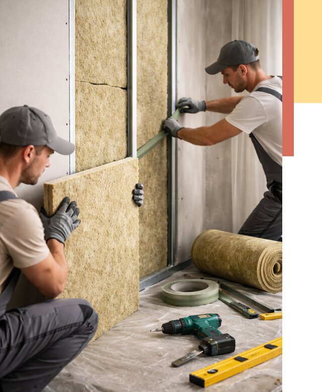 Шумоизоляция стен в Тулуне под ключ от 1996 руб. | ОТДЕЛОЧНИК-Тлн