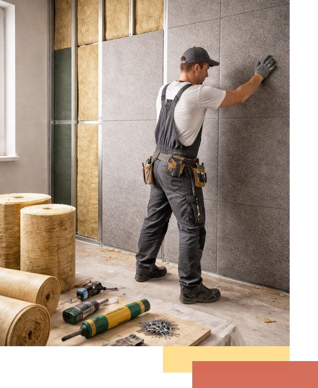 Профессиональная шумоизоляция стен в Тулуне для квартиры и офиса