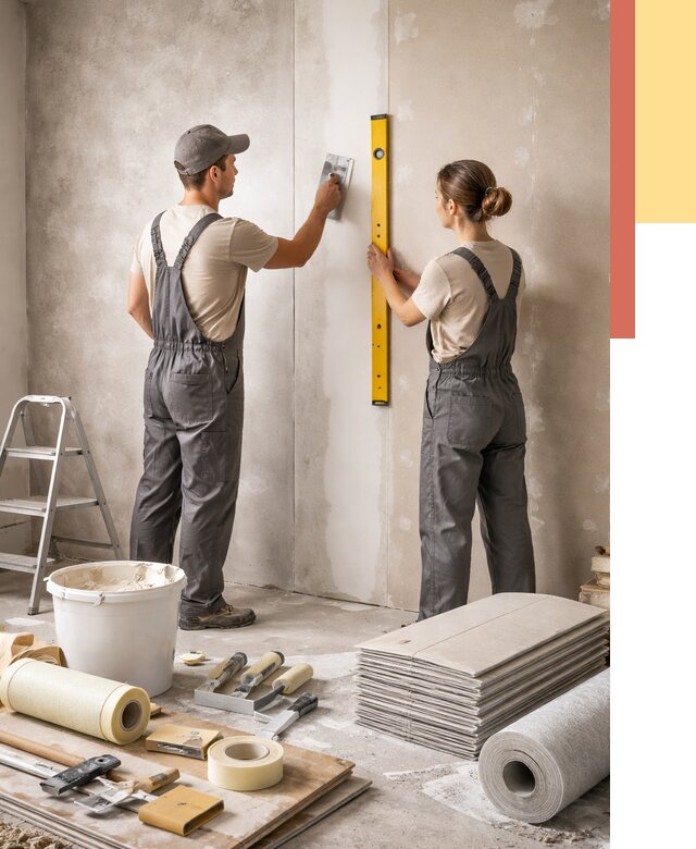 Отделка стен в Тулуне от 1619 руб/м² — недорого, быстро, под ключ | ОТДЕЛОЧНИК-Тлн