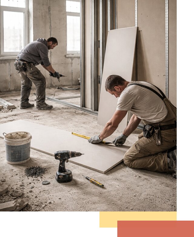 Кладка перегородок из ПГП под ключ в Тулуне