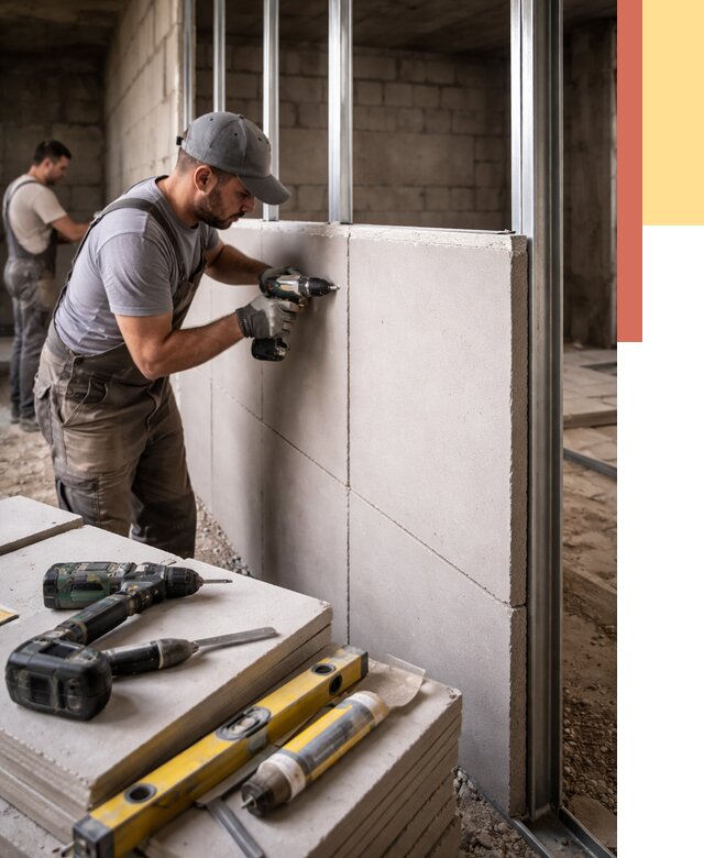 Кладка влагостойких перегородок ПГП в Тулуне от 1295 руб. под ключ | ОТДЕЛОЧНИК-Тлн