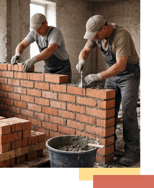 Кладка кирпичных перегородок под ключ в Тулуне