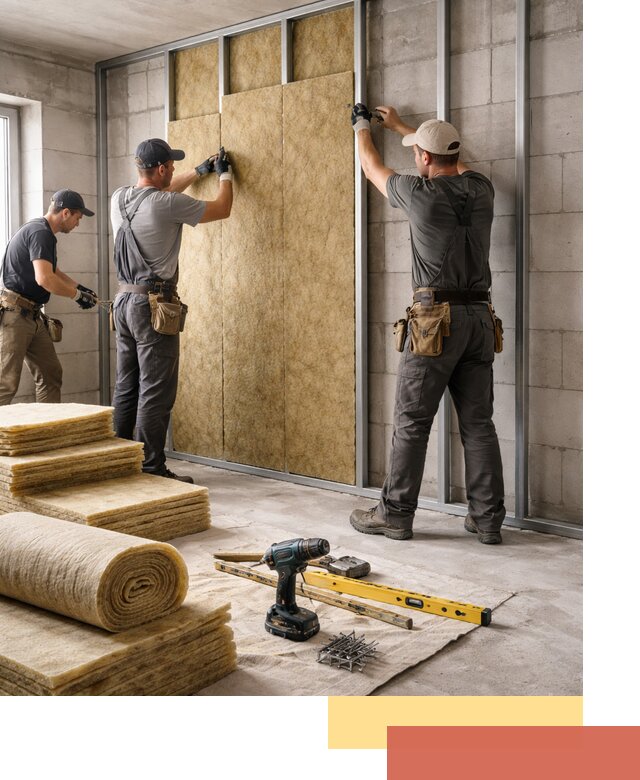 Шумоизоляция перегородок из блоков в Тулуне — монтаж и защита шумоизоляцией