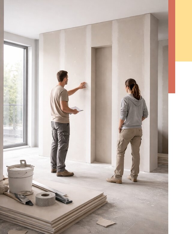 Зонирующая перегородка из гипсокартона в Тулуне от 3021 руб. под ключ | ОТДЕЛОЧНИК-Тлн