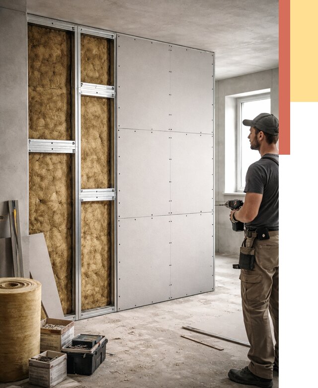 Усиленная перегородка под навеску в Тулуне от 13811 руб. — монтаж под ключ | ОТДЕЛОЧНИК-Тлн