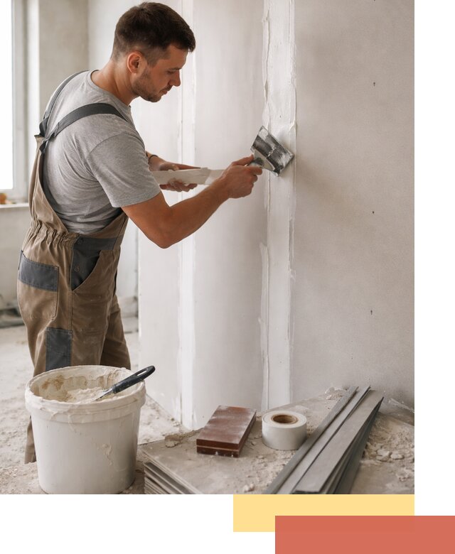 Шпаклевка перегородок из гипсокартона в Тулуне качественно и быстро