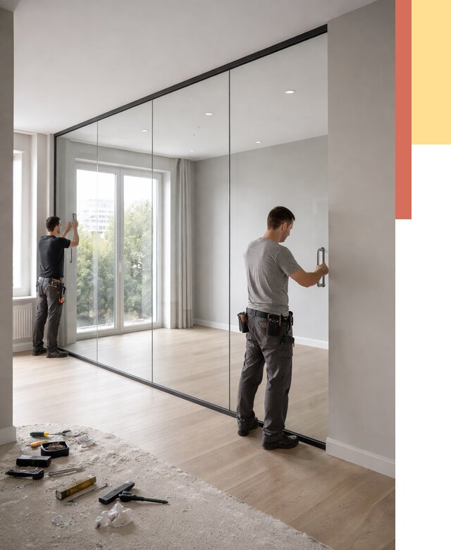 Изготовление стеклянных перегородок в Тулуне от 13326 руб. под ключ | ОТДЕЛОЧНИК-Тлн