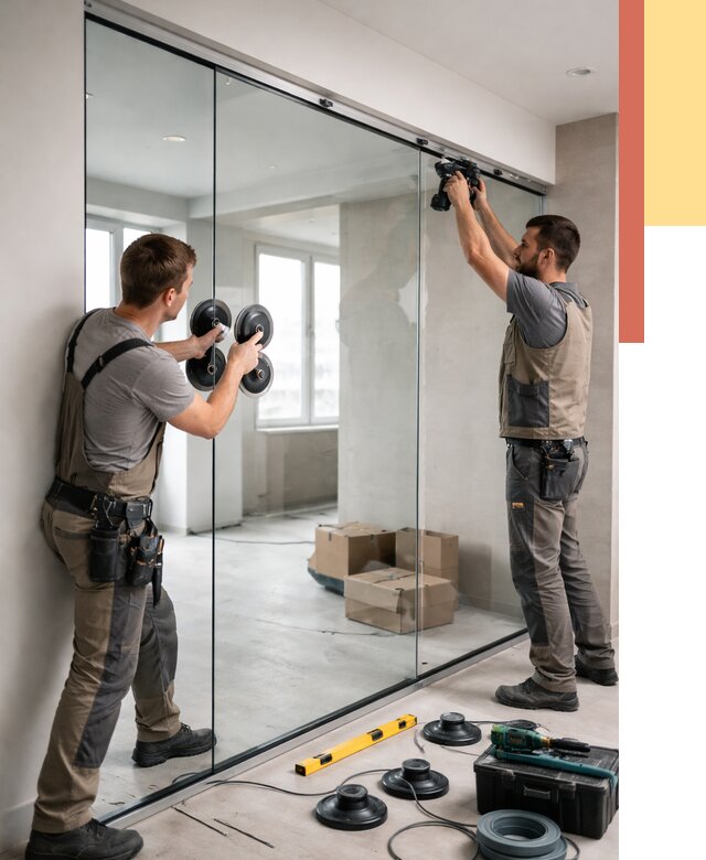 Монтаж стеклянных перегородок в Тулуне от 7014 руб. | ОТДЕЛОЧНИК-Тлн