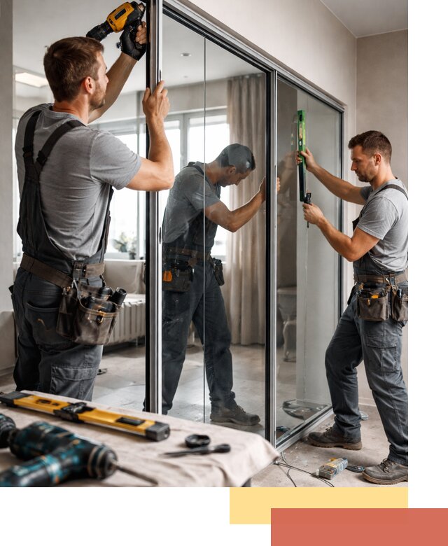 Каркасные стеклянные перегородки под ключ в Тулуне