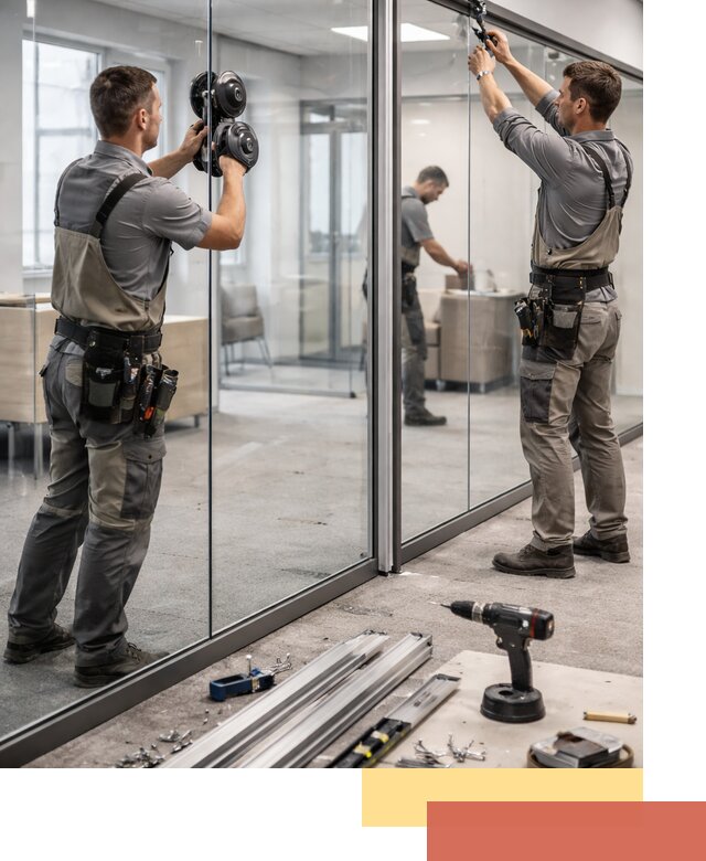 Стеклянные офисные перегородки под ключ в Тулуне